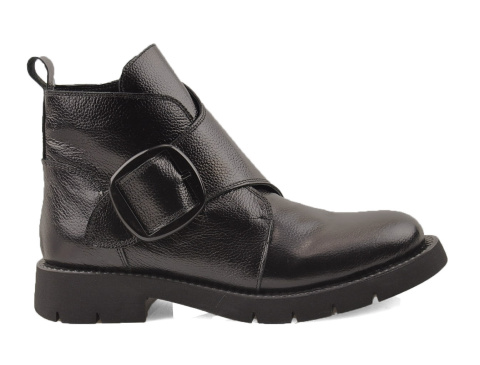 Boccato 0681-1601 czarne skórzane botki Boccato 0681-1601 czarne skórzane botki