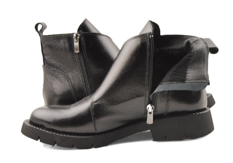 Boccato 0681-1601 czarne skórzane botki Boccato 0681-1601 czarne skórzane botki