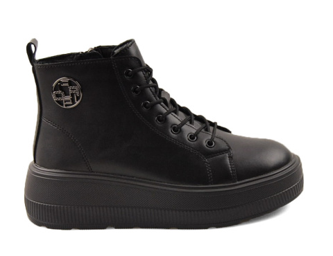 Filippo DBT6374 czarne skórzane botki Filippo DBT6374 czarne skórzane botki