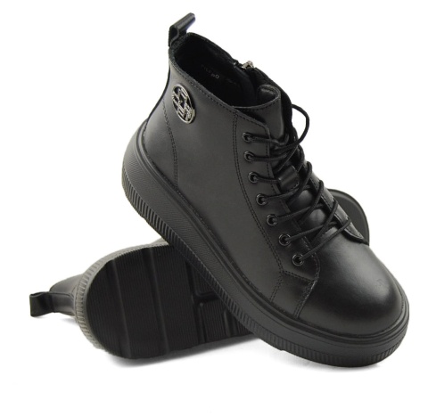 Filippo DBT6374 czarne skórzane botki Filippo DBT6374 czarne skórzane botki