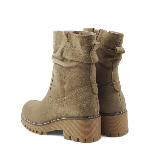 Filippo DBT6402 beżowe skórzane botki Filippo DBT6402 beżowe skórzane botki