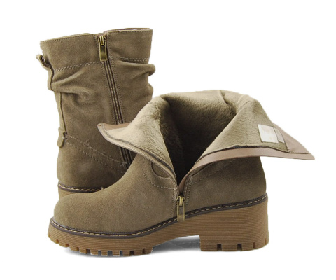 Filippo DBT6402 beżowe skórzane botki Filippo DBT6402 beżowe skórzane botki