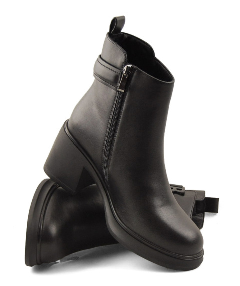 Filippo DBT6547 czarne skórzane botki Filippo DBT6547 czarne skórzane botki