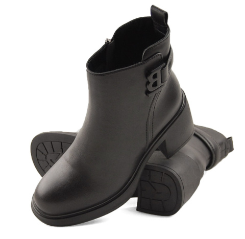 Filippo DBT6547 czarne skórzane botki Filippo DBT6547 czarne skórzane botki