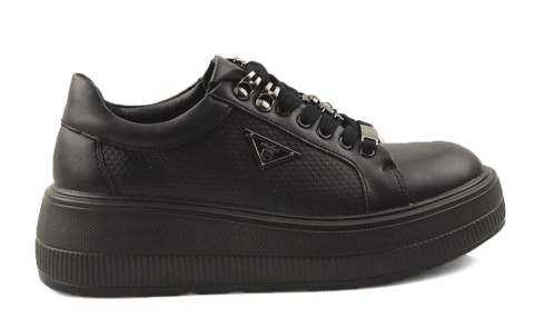 Filippo DP6382 czarne skórzane sneakersy Filippo DP6382 czarne skórzane sneakersy