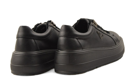 Filippo DP6382 czarne skórzane sneakersy Filippo DP6382 czarne skórzane sneakersy