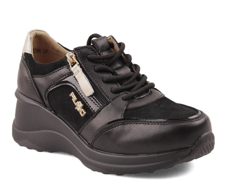 Filippo DP6434/24 czarne skórzane sneakersy Filippo DP6434/24 czarne skórzane sneakersy