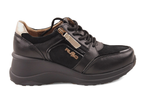 Filippo DP6434/24 czarne skórzane sneakersy Filippo DP6434/24 czarne skórzane sneakersy