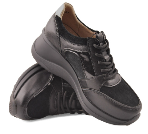 Filippo DP6434/24 czarne skórzane sneakersy Filippo DP6434/24 czarne skórzane sneakersy