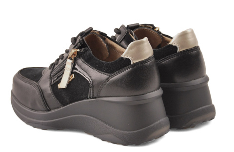 Filippo DP6434/24 czarne skórzane sneakersy Filippo DP6434/24 czarne skórzane sneakersy