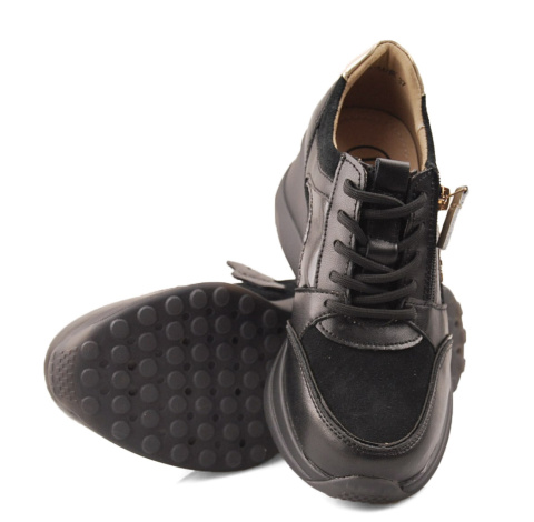Filippo DP6434/24 czarne skórzane sneakersy Filippo DP6434/24 czarne skórzane sneakersy
