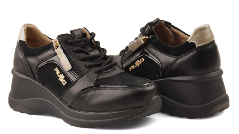 Filippo DP6434/24 czarne skórzane sneakersy Filippo DP6434/24 czarne skórzane sneakersy