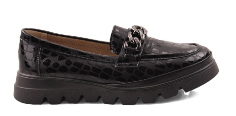 Filippo DP6467/24 czarne skórzane mokasyny Filippo DP6467/24 czarne skórzane mokasyny