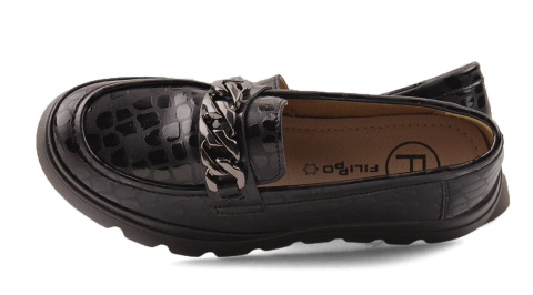 Filippo DP6467/24 czarne skórzane mokasyny Filippo DP6467/24 czarne skórzane mokasyny