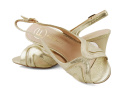 Filippo DS6227 złote sandały na szpilce