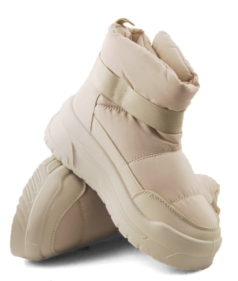 Lee Cooper LCJ-24-47-3140L beżowe śniegowce Lee Cooper LCJ-24-47-3140L beżowe śniegowce