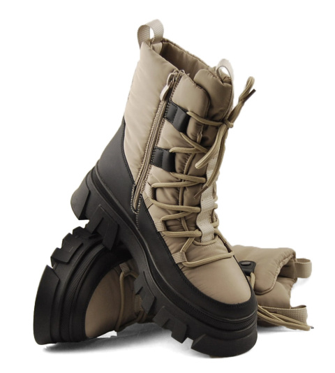 Lee Cooper LCJ-24-47-3143L beżowe trapery Lee Cooper LCJ-24-47-3143L beżowe trapery