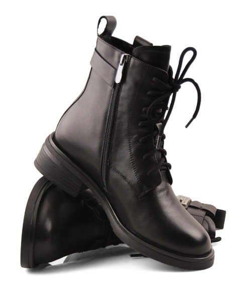 Maciejka N3113 czarne skórzane botki Maciejka N3113 czarne skórzane botki