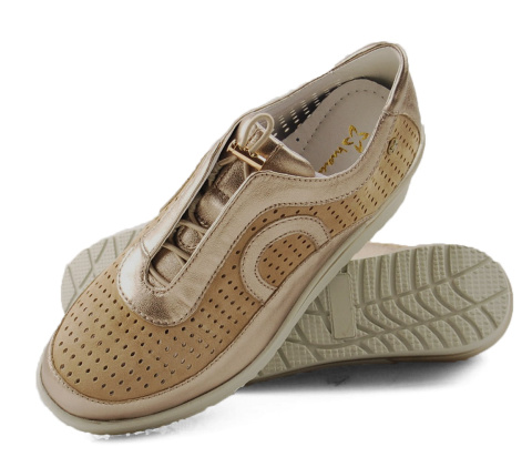 Maciejka P6508 złote skórzane półbuty Maciejka P6508 złote skórzane półbuty