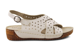 Sabatina 8018-11 białe sandały