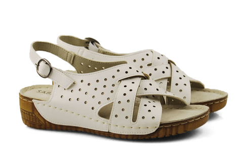 Sabatina 8018-11 białe sandały Sabatina 8018-11 białe sandały