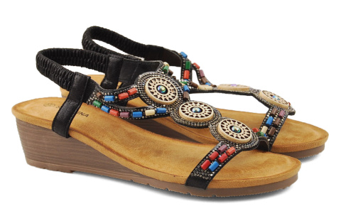 Sabatina TMF2023W-0256-K czarne sandały Sabatina TMF2023W-0256-K czarne sandały