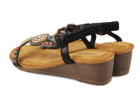 Sabatina TMF2023W-0256-K czarne sandały Sabatina TMF2023W-0256-K czarne sandały