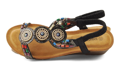 Sabatina TMF2023W-0256-K czarne sandały Sabatina TMF2023W-0256-K czarne sandały