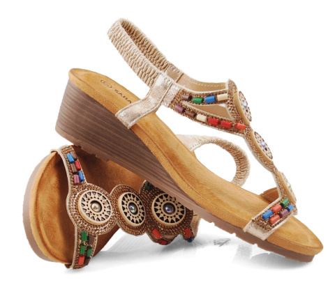 Sabatina TMF2023W-0256-K złote sandały Sabatina TMF2023W-0256-K złote sandały