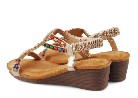 Sabatina TMF2023W-0256-K złote sandały Sabatina TMF2023W-0256-K złote sandały