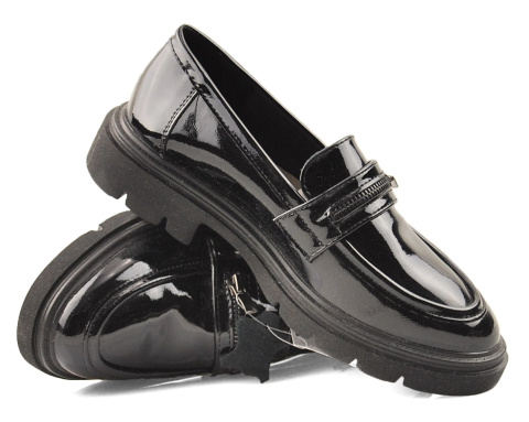 T.Sokolski J24-360 czarne skórzane mokasyny T.Sokolski J24-360 czarne skórzane mokasyny