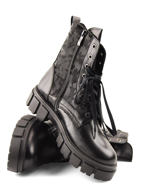 Contes 575 czarne skórzane trzewiki Contes 575 czarne skórzane trzewiki