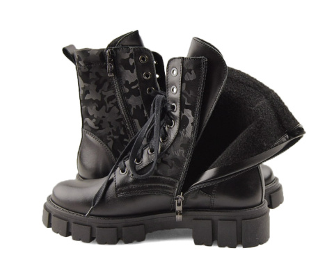 Contes 575 czarne skórzane trzewiki Contes 575 czarne skórzane trzewiki