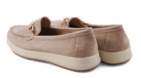 Filippo DP6135 beżowe skórzane mokasyny