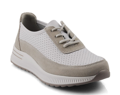 Filippo DP6717 białe skórzane półbuty