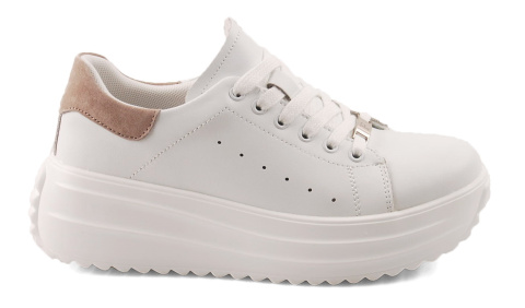 Filippo DP6739 białe skórzane sneakersy Filippo DP6739 białe skórzane sneakersy