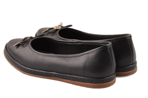 Filippo DP6856 czarne skórzane baleriny