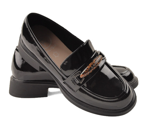 Filippo DP6929 czarne skórzane półbuty Filippo DP6929 czarne skórzane półbuty