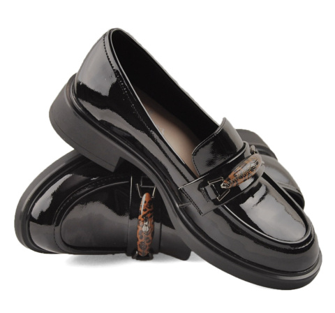 Filippo DP6929 czarne skórzane półbuty Filippo DP6929 czarne skórzane półbuty