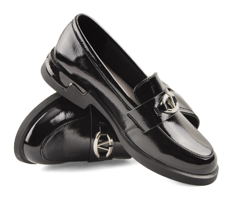 Filippo DP7071 czarne skórzane mokasyny