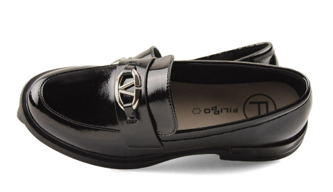 Filippo DP7071 czarne skórzane mokasyny