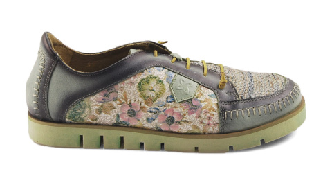 Maciejka 06784-09 zielone skórzane półbuty