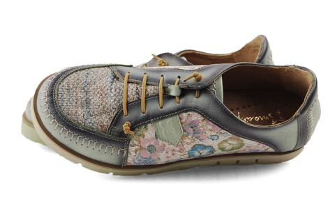 Maciejka 06784-09 zielone skórzane półbuty