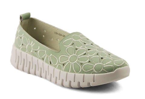 T.Sokolski W25-29 miętowe skórzane półbuty