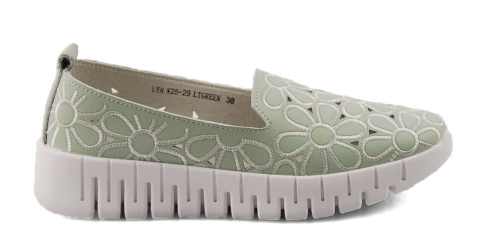 T.Sokolski W25-29 miętowe skórzane półbuty