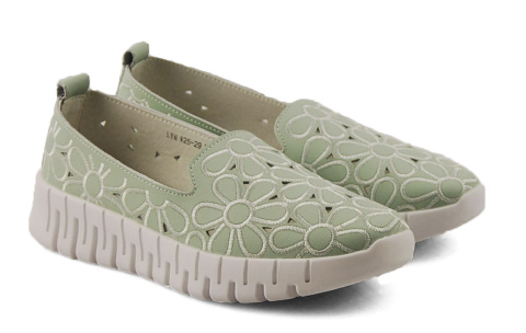 T.Sokolski W25-29 miętowe skórzane półbuty