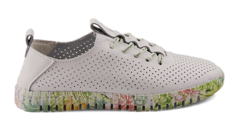 T.Sokolski W25-609 białe skórzane półbuty