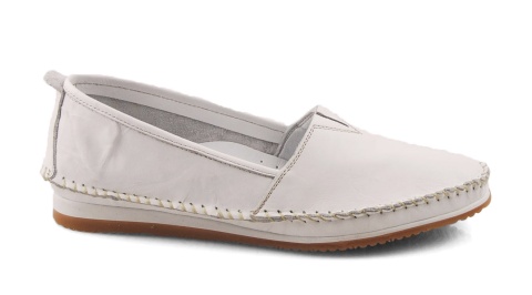 T.Sokolski W25-741 białe skórzane mokasyny