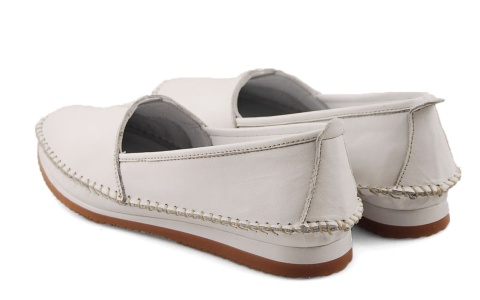 T.Sokolski W25-741 białe skórzane mokasyny
