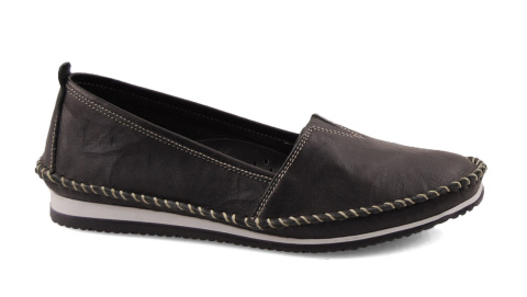 T.Sokolski W25-741 czarne skórzane mokasyny